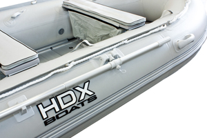 Надувная ПВХ лодка HDX Oxygen 240 с пайолом, цвет серый