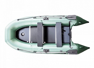 Надувная ПВХ лодка HDX Classic 330 с пайолом, цвет зеленый