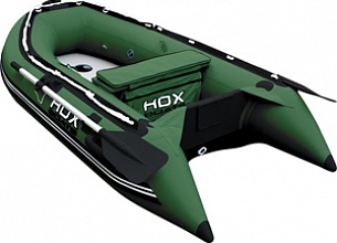 Надувная ПВХ лодка HDX Oxygen 240 с пайолом, цвет зеленый